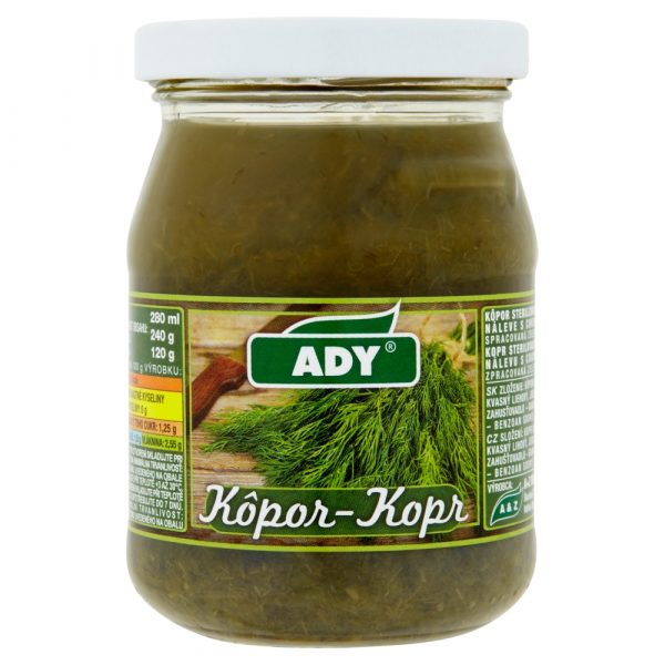 Kôpor sterilizovaný 280ml (240g) Ady 1