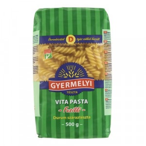 Cestoviny Fusilli (Vretená) 500g Gyermelyi 8