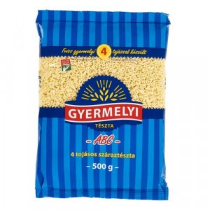 Cestoviny Abeceda 500g Gyermelyi 15