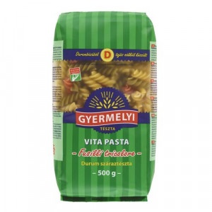 Cestoviny Fusilli (Vretená) farebné 500g Gyermelyi 9