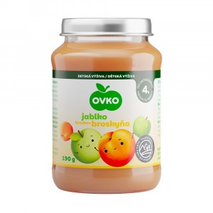 Detská výživa broskyňová 190g Ovko 7