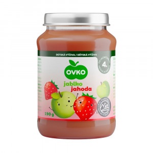 Detská výživa jahodová 190g Ovko 3