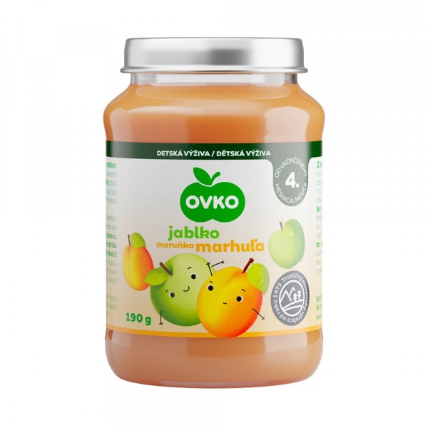 Detská výživa marhuľová 190g Ovko 1