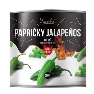 Jalapeňos papričky krájané 3100ml (3000g) Bassta 14