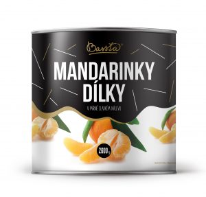 Kompót Mandarínky lúpané 2600g Bassta 3