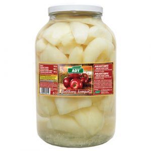 Kompót Jablko štvrťky 3720ml (3100g) Ady 17