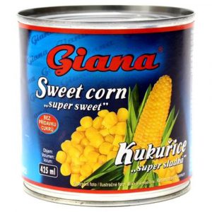 Kukurica sterilizovaná 425ml (340g) Giana 1