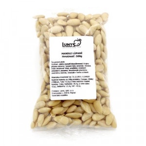 Mandle blanšírované (lúpané) 500g Lunys 8
