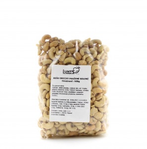 Kešu orechy pražené solené 500g Lunys 16