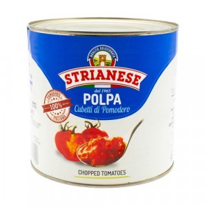 Paradajky lúpané kocky 2,5kg Strianese 14