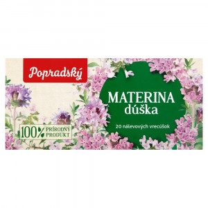Popradský Materina dúška bylinný čaj 20x1,5g 4