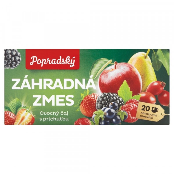 Popradský Záhradná zmes ovocný čaj s príchutou 20x2g 1