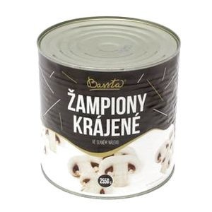 Šampiňóny krájané 2650ml (2550g) Bassta 16