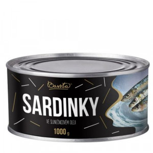 Sardinky v slnečnicovom oleji 1000g Bassta plech 5