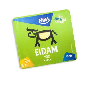 Syr Eidam 45% blok 250g Nika 8