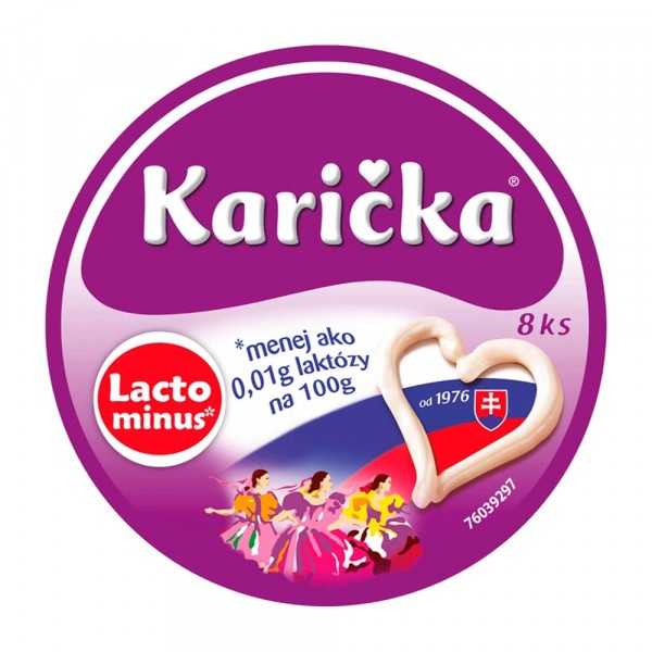 Syr tavený trojuholníkový Lacto Minus 120g Karička 1