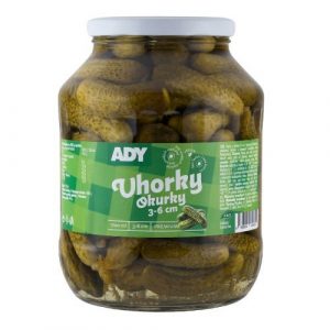 Uhorky coctailové sterilizované 3-6cm 1700ml (1600g) Ady 8