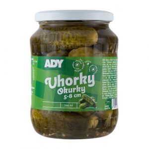 Uhorky sterilizované 5-8cm 720ml (660g) Ady 14