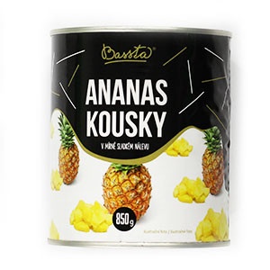 Kompót Ananás krájaný 850g Bassta 7