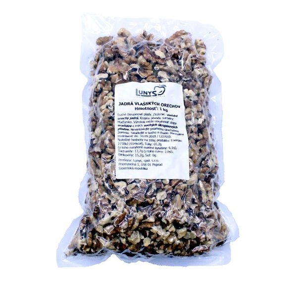 Vlašské orechy lúpané 1kg Lunys 1
