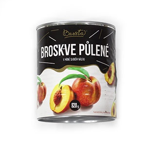 Kompót Broskyne polené 820g Bassta 10