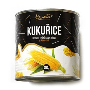 Kukurica sterilizovaná, Bassta 2150 g 3