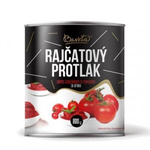 Paradajkový pretlak dvojitý koncentrát 800g Bassta 13