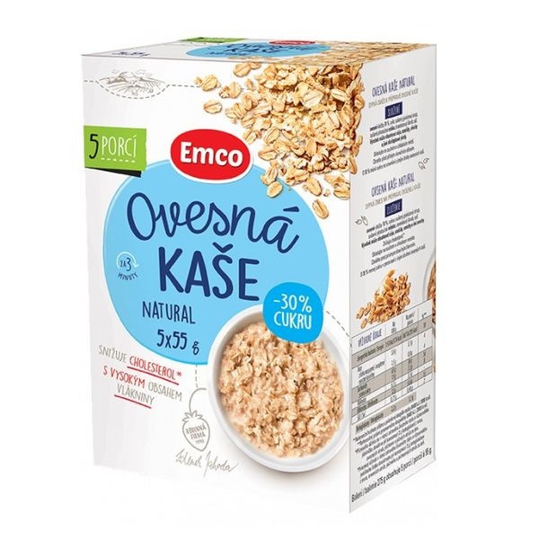 Ovsená kaša natural 5x55g Emco 1
