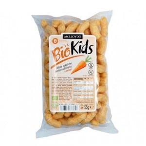 Chrumky pre deti kukuričné s mrkvou 55g BioKids 5
