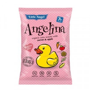 Chrumky pre deti kukuričné mrk.-jabl. 30g Angelina 6