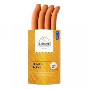 Párky Teľacie cca 200g Gašparík 19