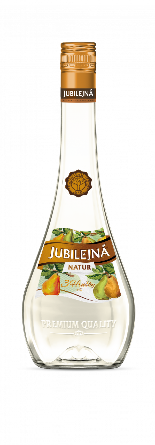 Jubilejná Natur 3 hrušky 40% 0,7 l 1