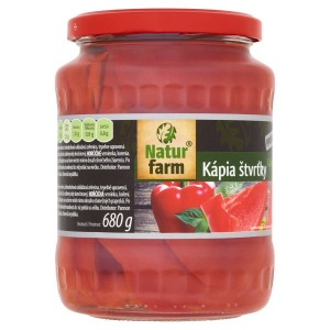 Kápia štvrťky v náleve 680g Natur Farm 19
