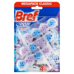 Bref Power Aktiv Lavender tuhý WC blok 3x50g 8