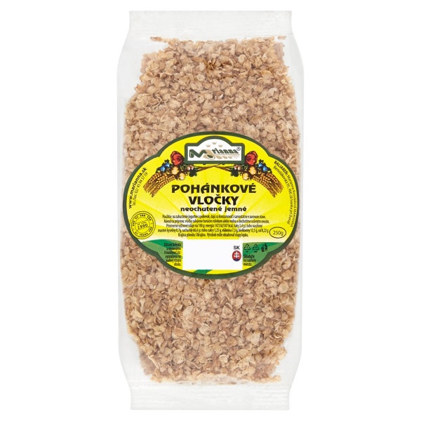 Pohánkové vločky neochutené jemné 250g Marianna 1