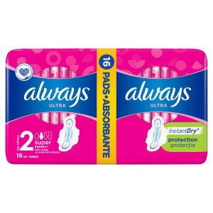 Always Ultra Super hyg.vložky vel.2 16ks 8