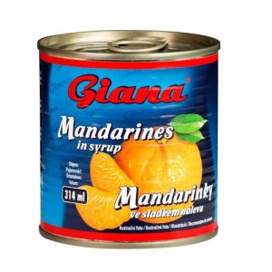 Kompót Mandarínky lúpané 314ml (312g) Giana 33