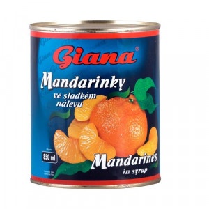 Kompót Mandarínky lúpané 850ml Giana 3