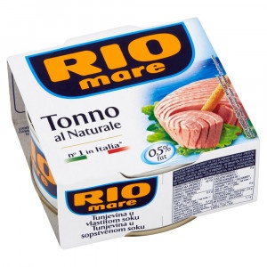 Rio Mare Tuniak vo vlastnej šťave 160g 22