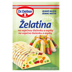 Želatína na vaj. tlačenku a aspiky 20g Dr. Oetker 21
