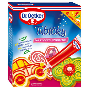Tubičky na zdobenie 4 farby, 76g Dr. Oetker 21