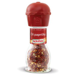 Korenie Chilli papričky drvené Mlynček 35g Kotányi 8 Korenie Chilli papričky drvené Mlynček 35g Kotányi 8