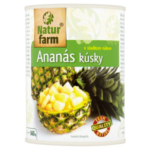 Kompót Ananás krájaný 565g Natur Farm 6