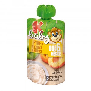 Kubík Baby kapsička jablko,marhuľa,ryž.krup. 100g 11