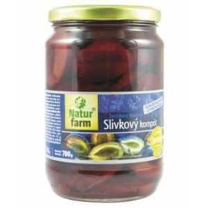 Kompót Slivky polené 700g Natur Farm 9