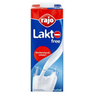 Mlieko polotučné 1,5% bezlaktózové Lakto Free 1l Rajo 12 Mlieko polotučné 1,5% bezlaktózové Lakto Free 1l Rajo 12