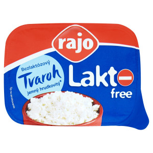 Tvaroh Lakto Free jemný hrudkovitý 180g Rajo 18