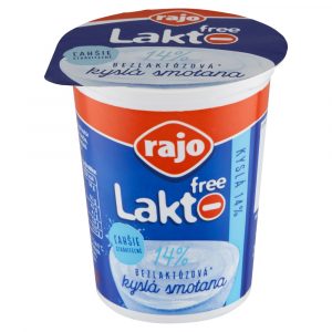 Smotana Lakto Free kyslá 14% 200g Rajo 6
