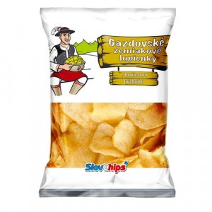 Gazdovské zemiak. lupienky horčica SlovChips 75 g 14 Gazdovské zemiak. lupienky horčica SlovChips 75 g 14