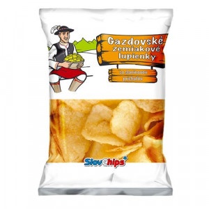 Gazdovské zemiak. lupienky slanina SlovChips 75 g 1 Gazdovské zemiak. lupienky slanina SlovChips 75 g 1